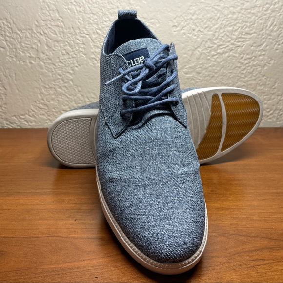 Clae / men’s boat shoe / size 11 / preowned / Ellington Textile /light jean blue - Picture 6 of 7
